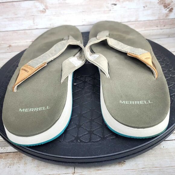 Merrell Women's Size 9 Gray Flip Flop Sandals Shoes - Picture 5 of 7